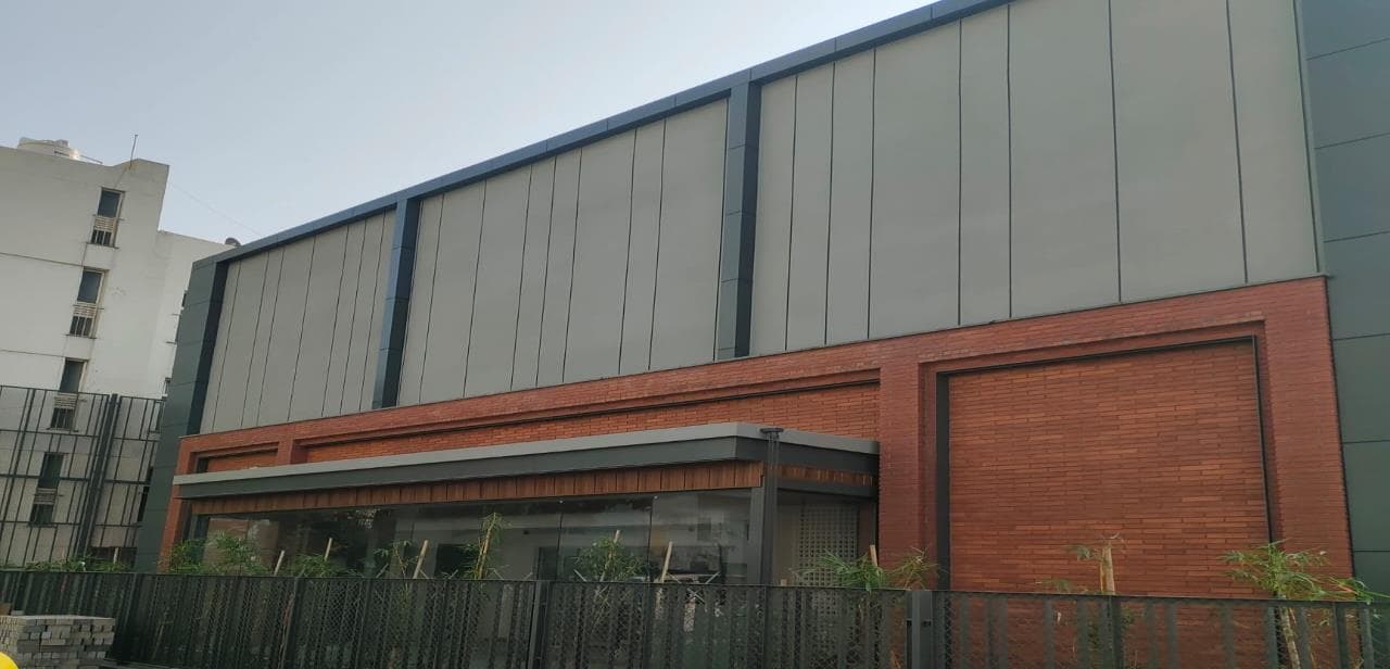 Brick & ACP cladding block