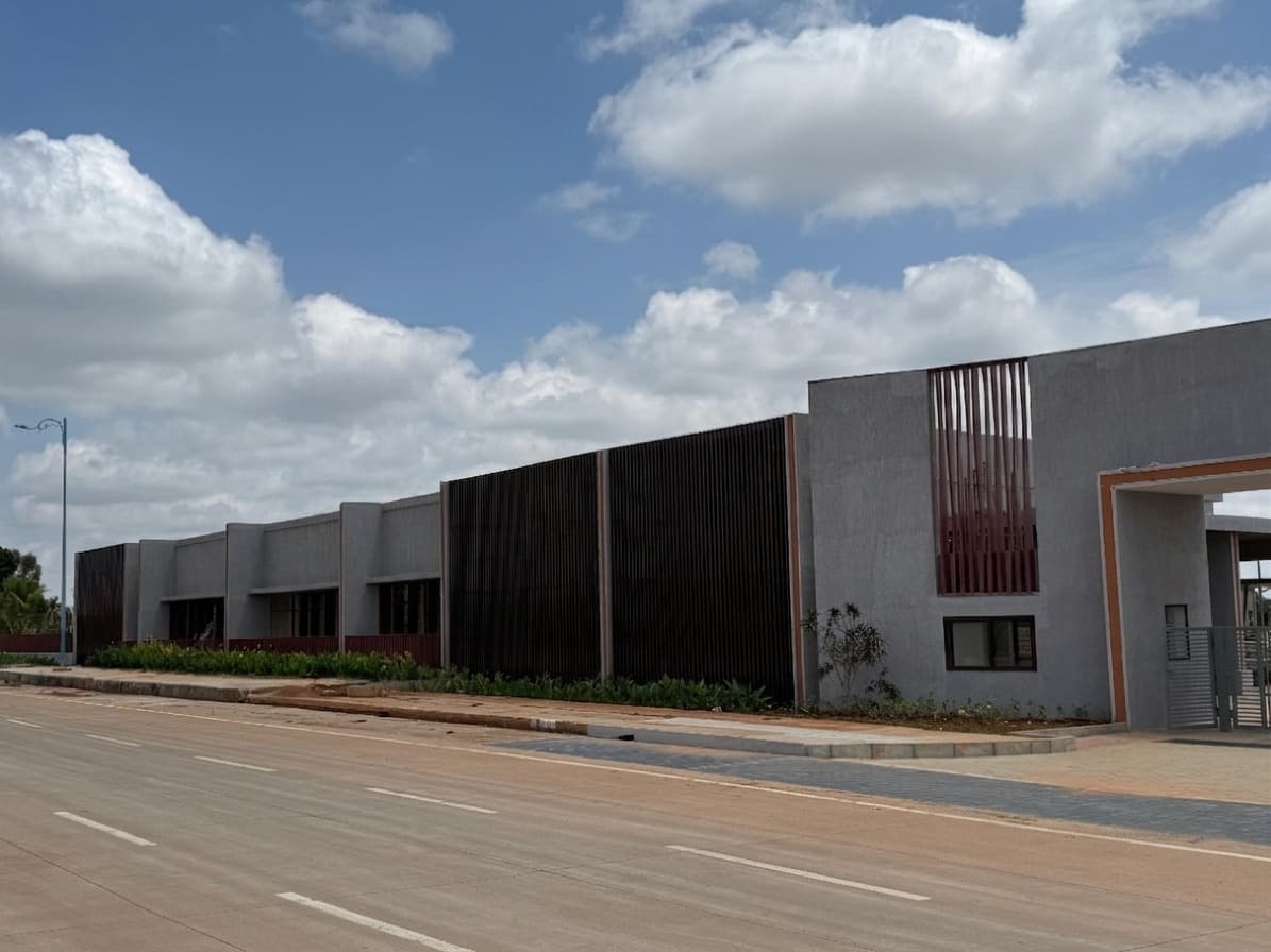 School campus — roadside elevation